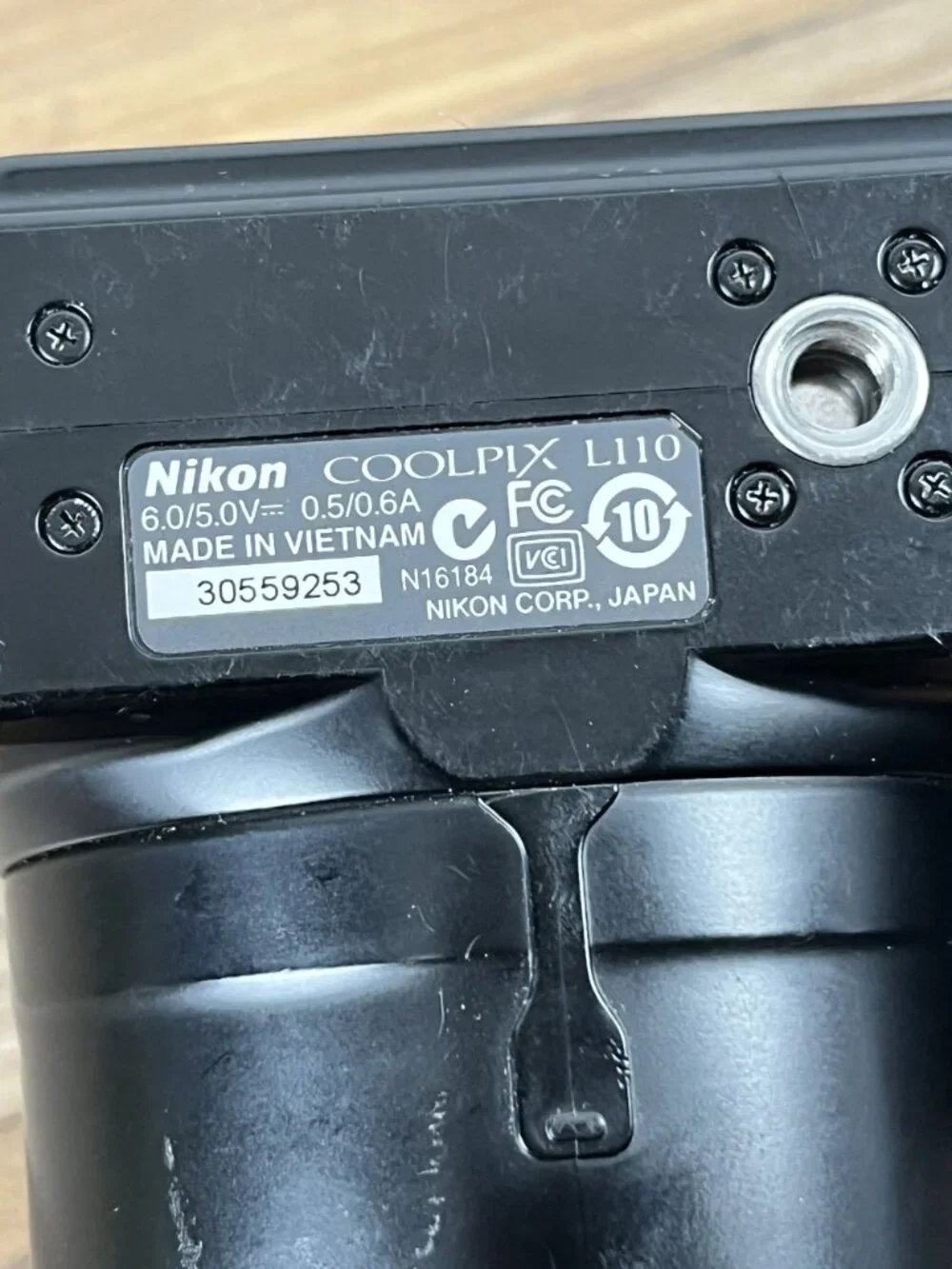 Nikon COOLPIX L110 12.1MP Digital Camera Black 15x Zoom AS-IS/PARTS ONLY